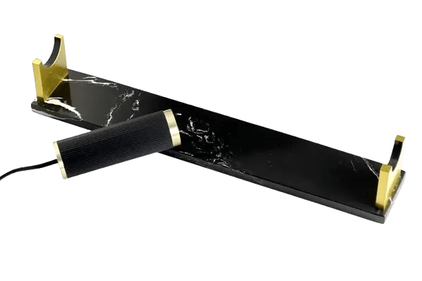 „MITT“ Kabel-Leuchtensockel – Schwarz und Gold