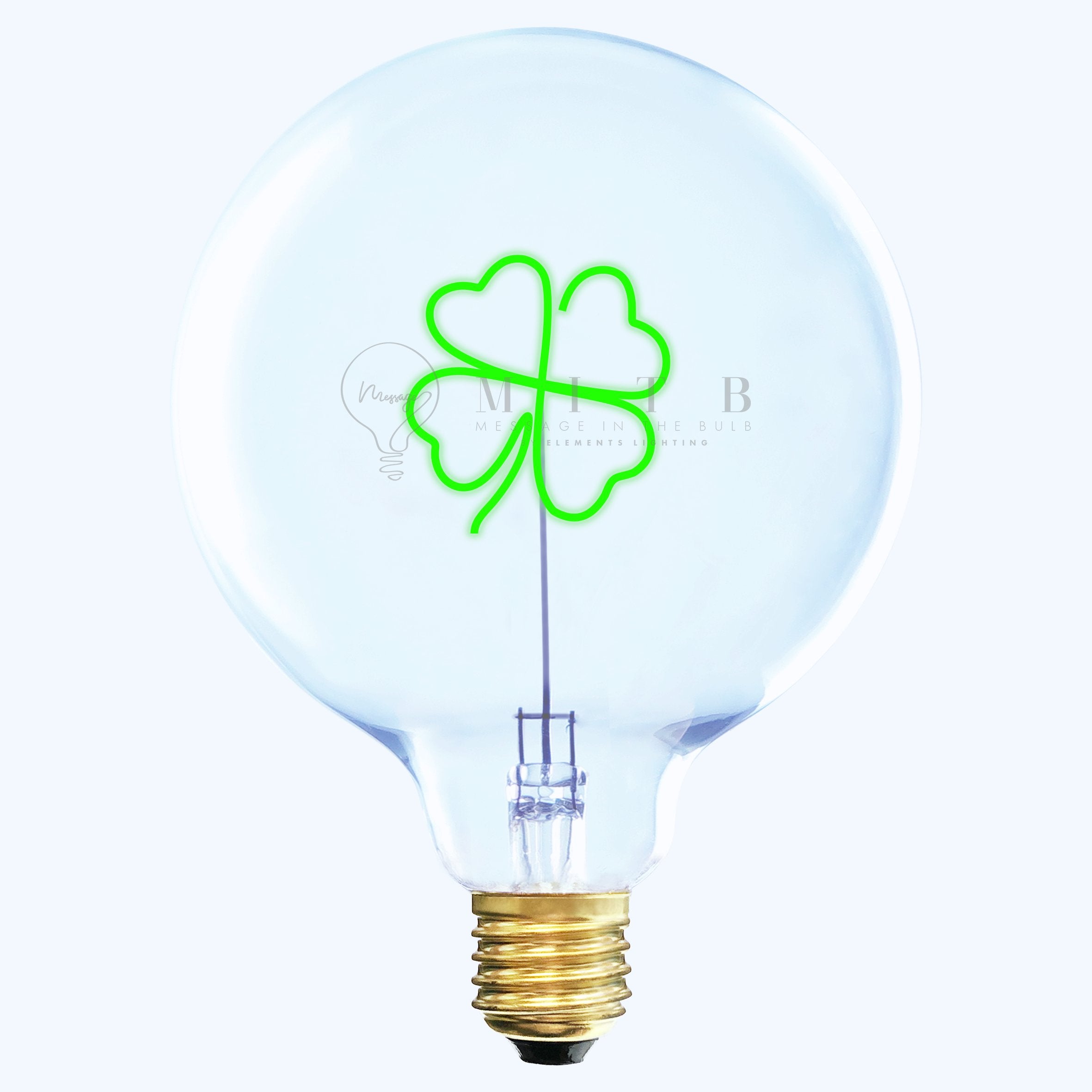 „Clover“ Kabel LED Deko-Glühbirne – Botschaftsleuchte
