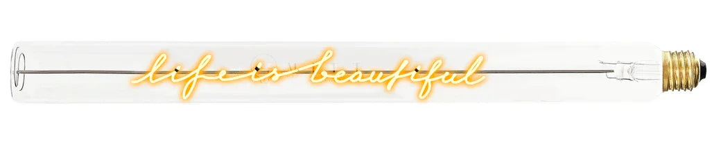 „Life Is Beautiful“ Deko-Leuchtröhre – Produktansicht