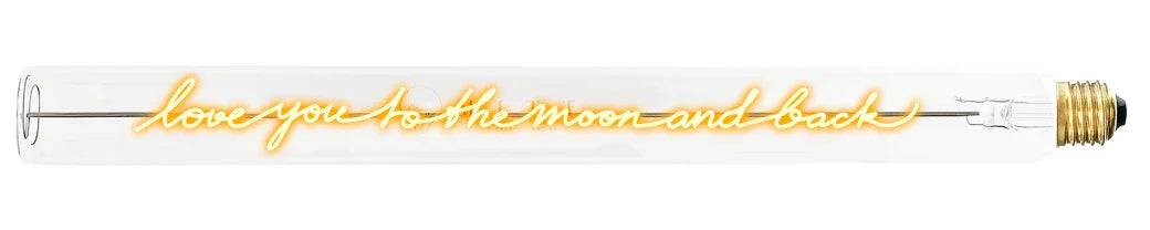 „Love You to the Moon and Back“ Deko-Leuchtröhre – Produktansicht