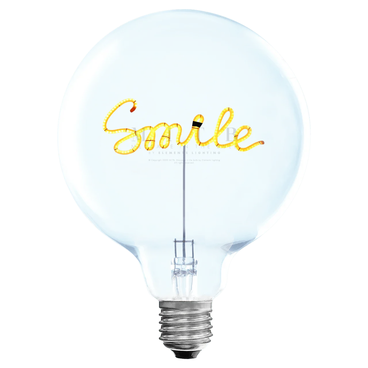 „Smile“ Akku LED Deko-Glühbirne – Produktansicht