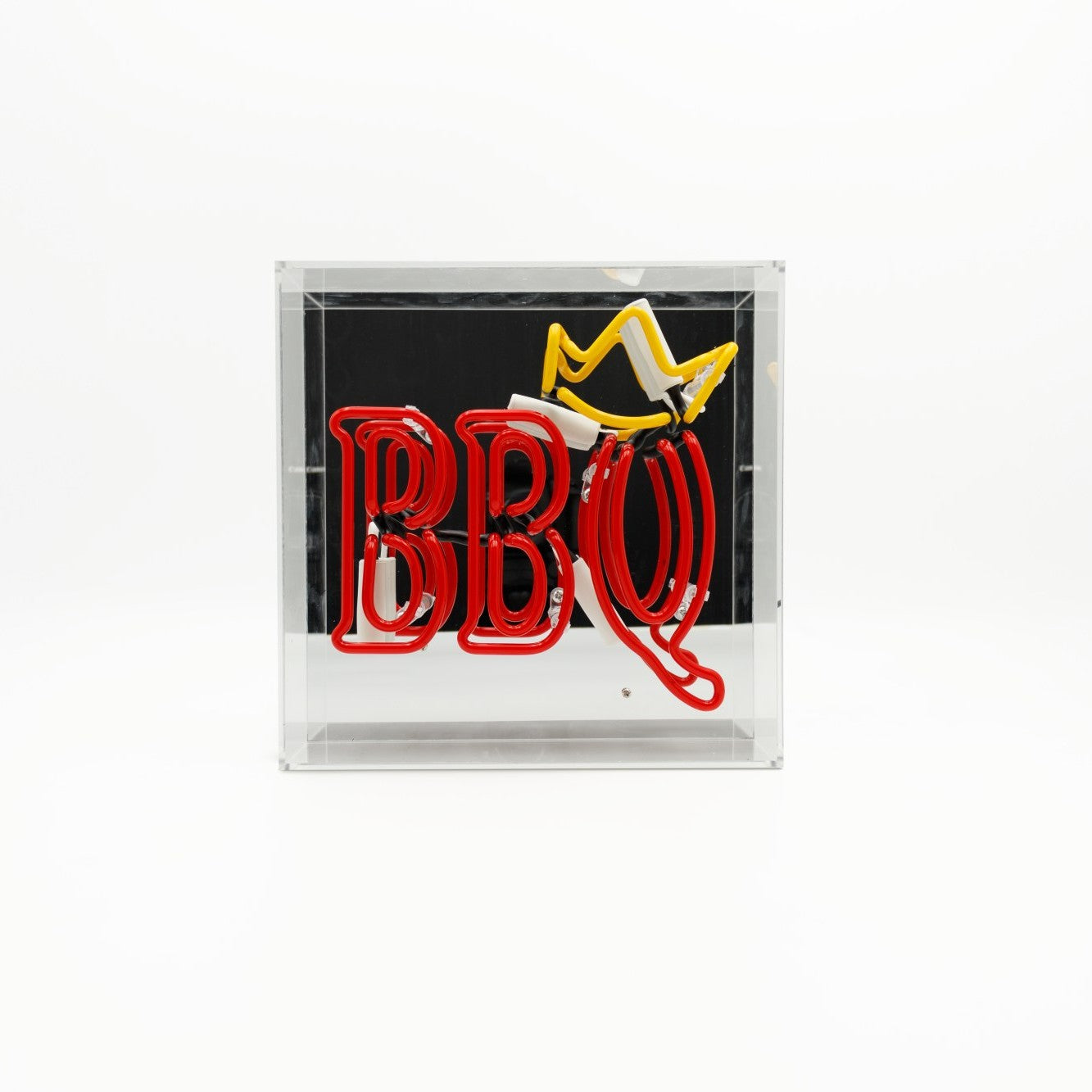 BBQ Glas Neon Box