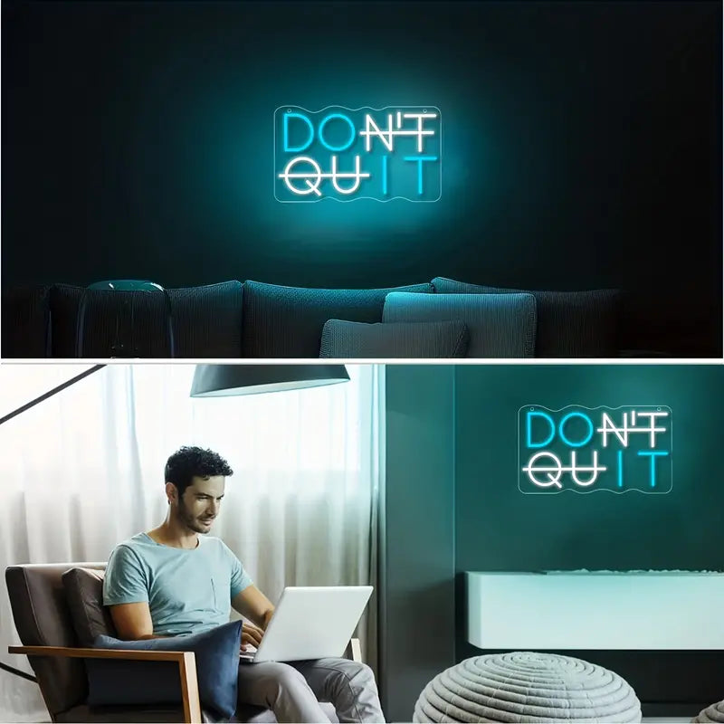Don't Quit Do It LED Neon Schriftzug – USB Neon Sign – Perfekte Geschenkidee | TOM NEON
