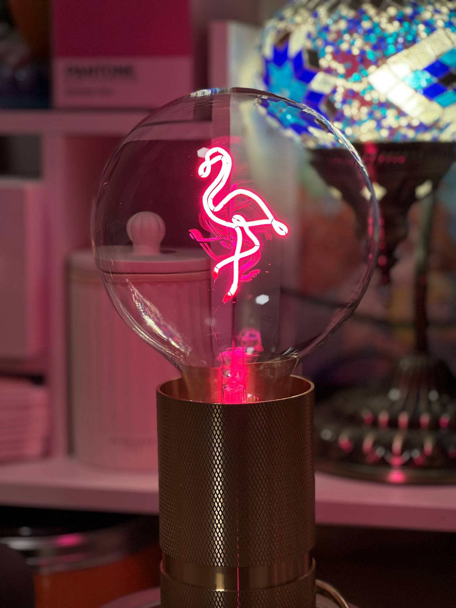 "Flamingo" LED Deko-Glühbirne – Botschaftsleuchte