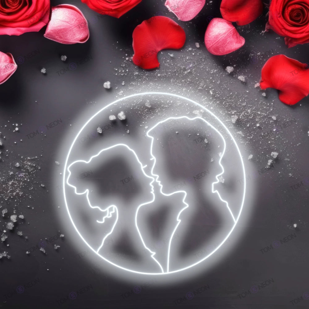 "Hochzeitspaar Kreis" Neon Schild Hochzeitsdeko Neon Lampe