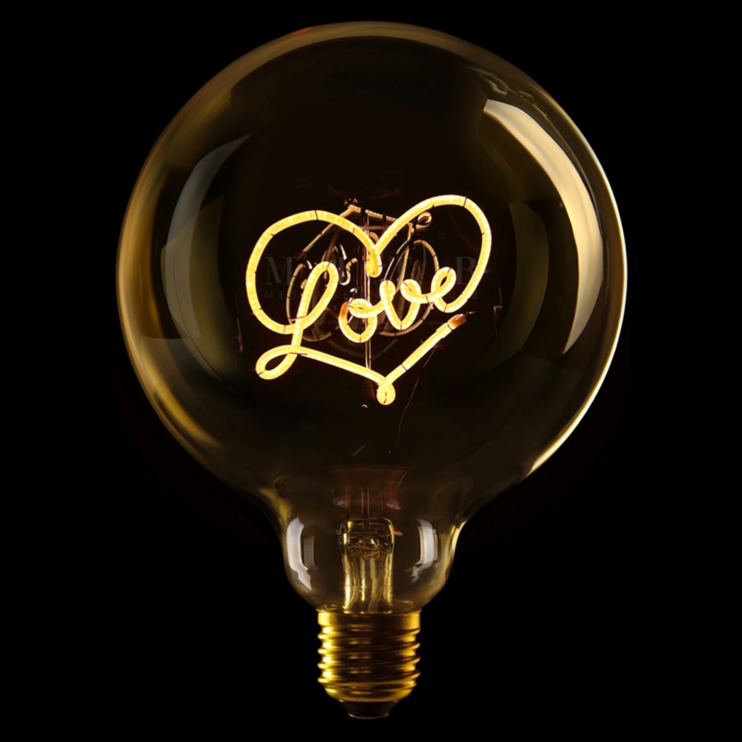 "Love" LED Deko-Glühbirne – Botschaftsleuchte