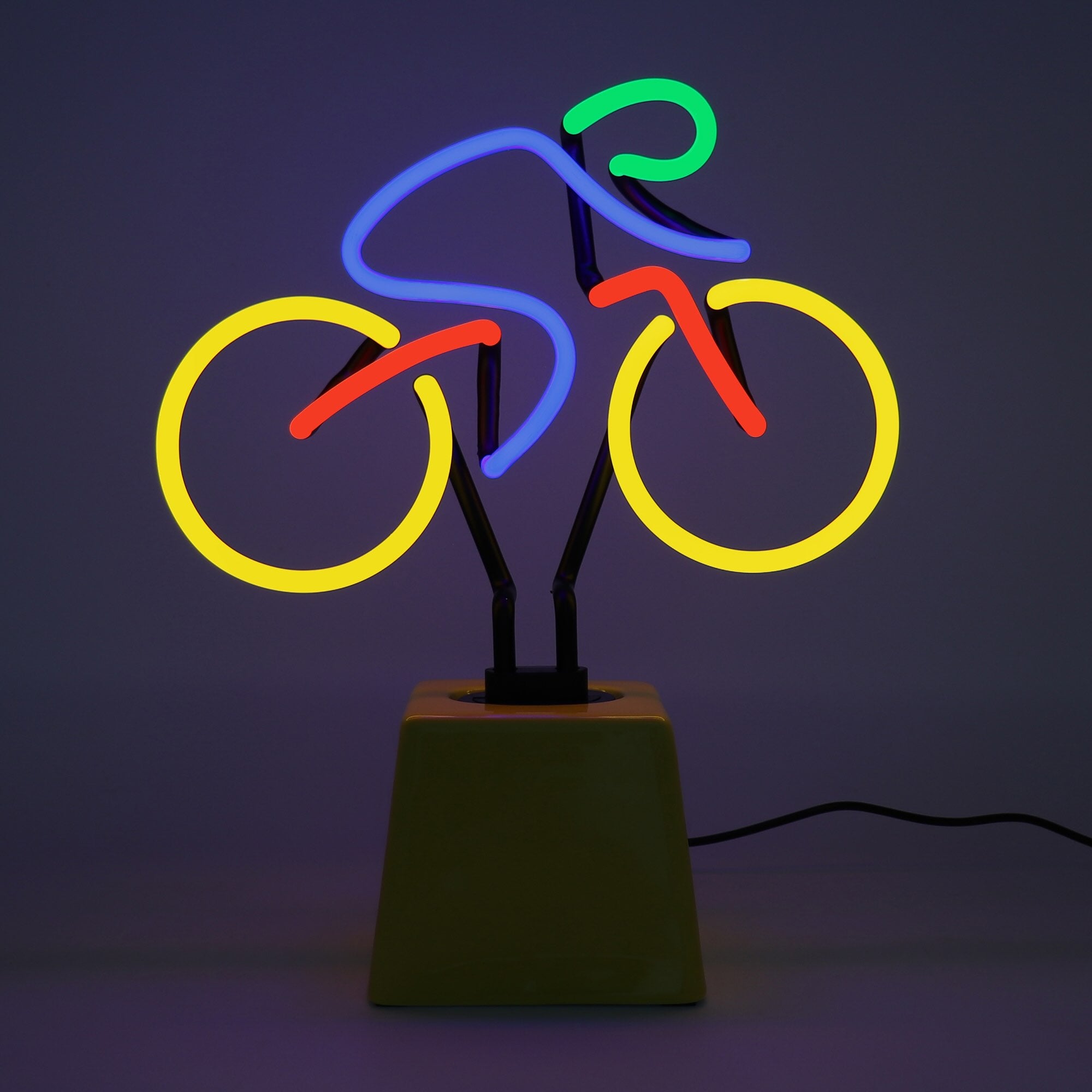 "Fahrrad" Glas Stand-Neon