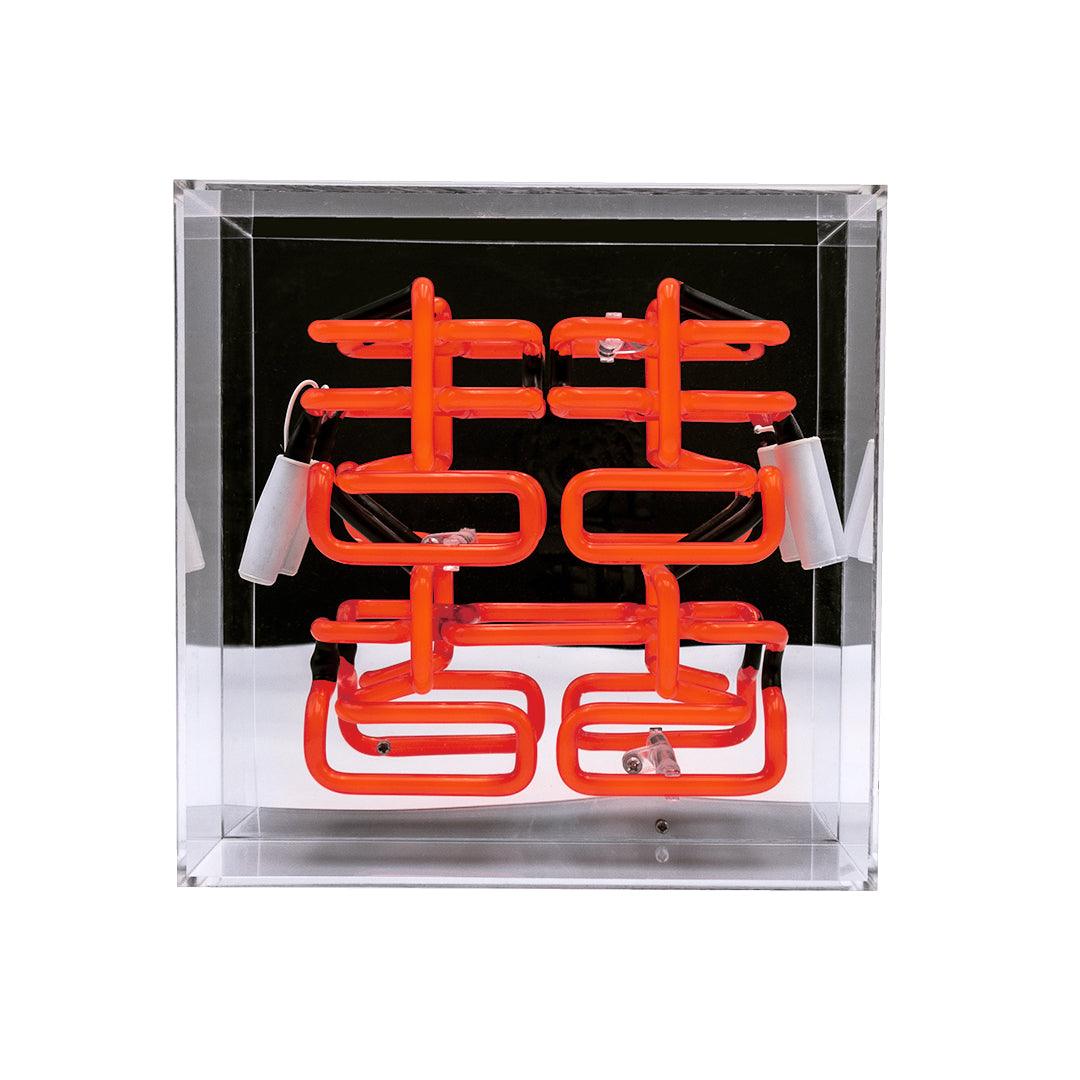 "Double Happiness" Glas Neon Box - TOM NEON