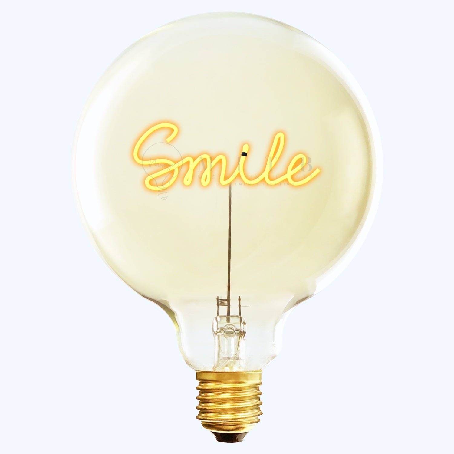 "Smile" LED Deko-Glühbirne – Botschaftsleuchte