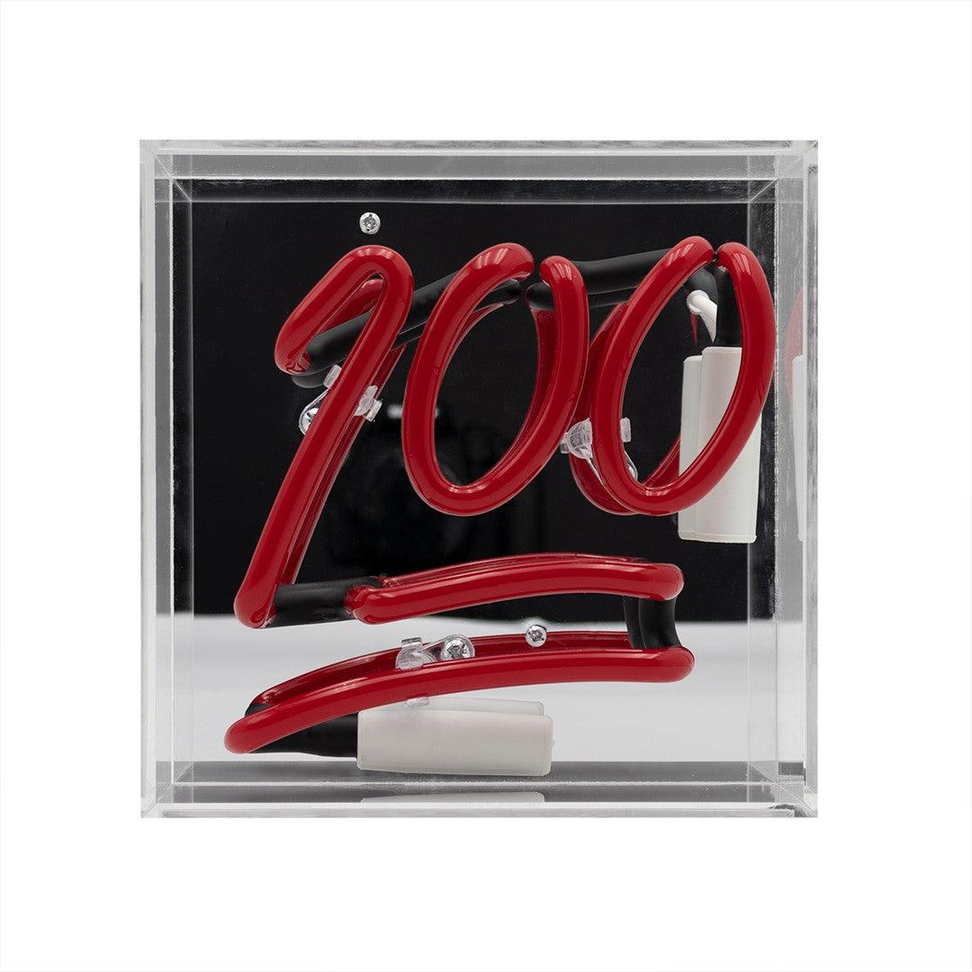 "100" Mini Glas Neon Box - TOM NEON