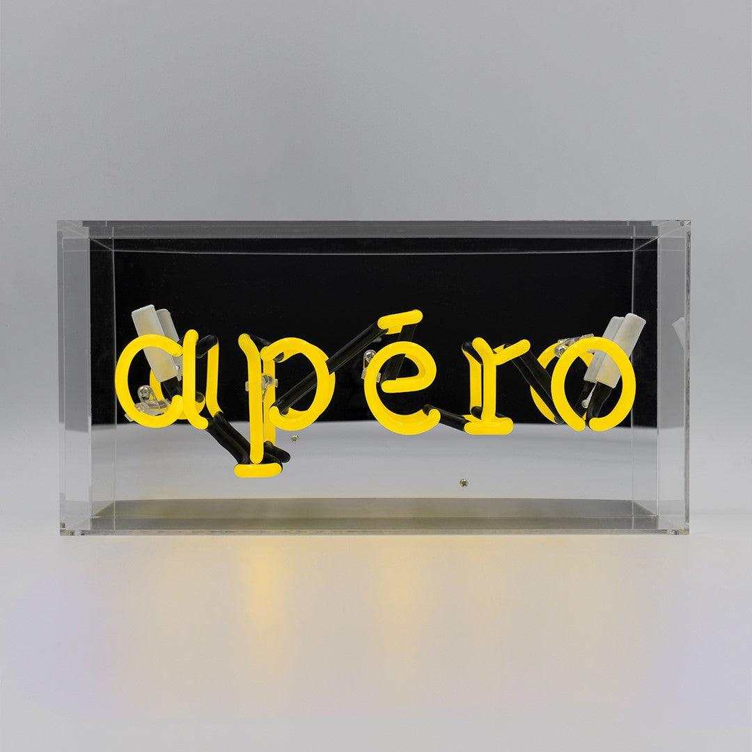 "Apéro" Glas Neon Box - TOM NEON