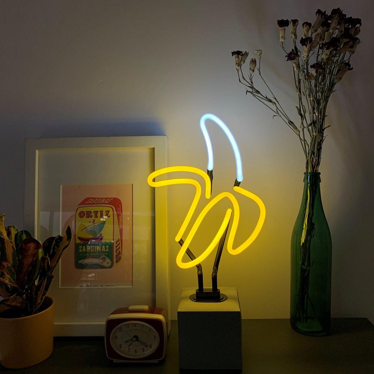 "Banana" Glas Stand-Neon - TOM NEON