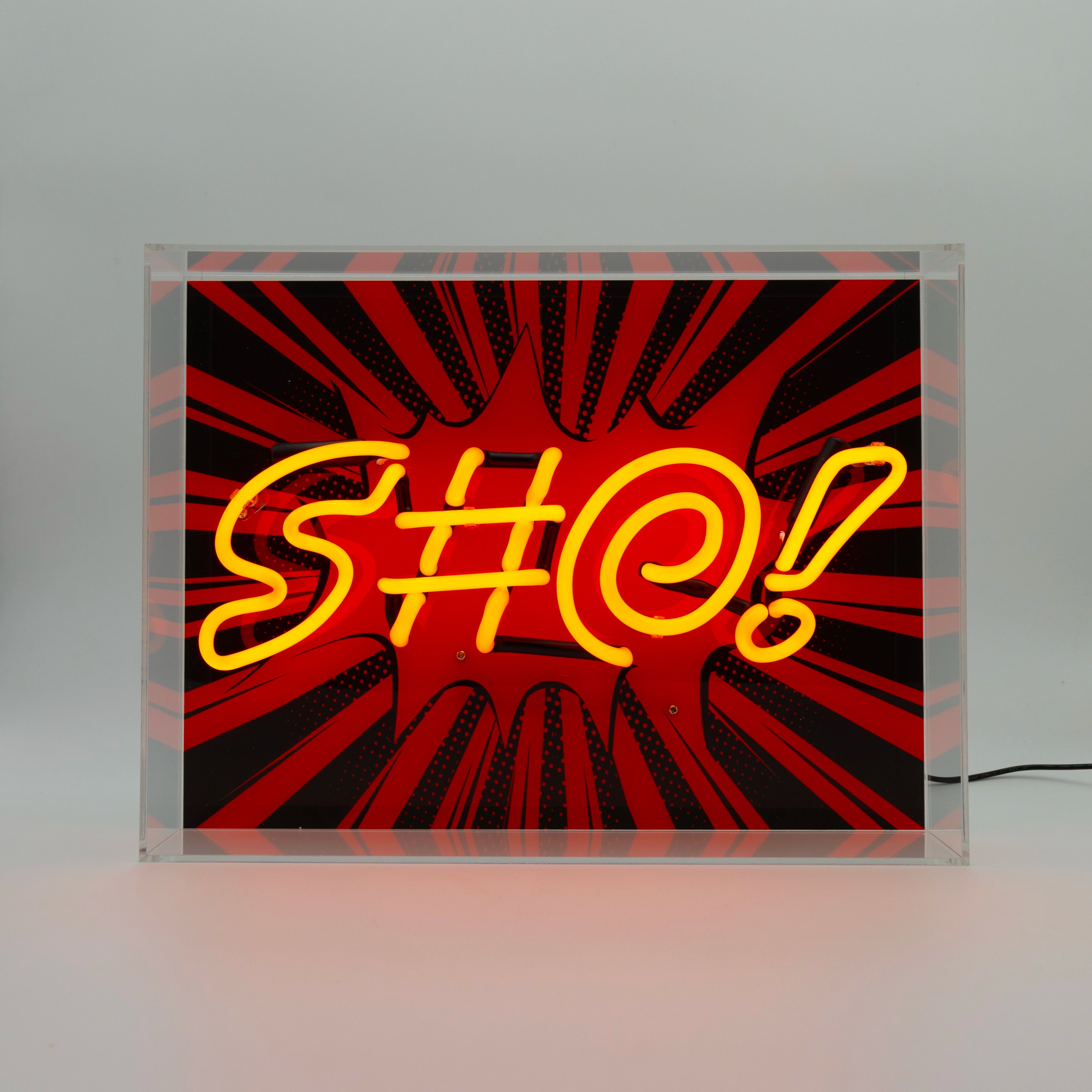 "S#@!" Glas Neon Box