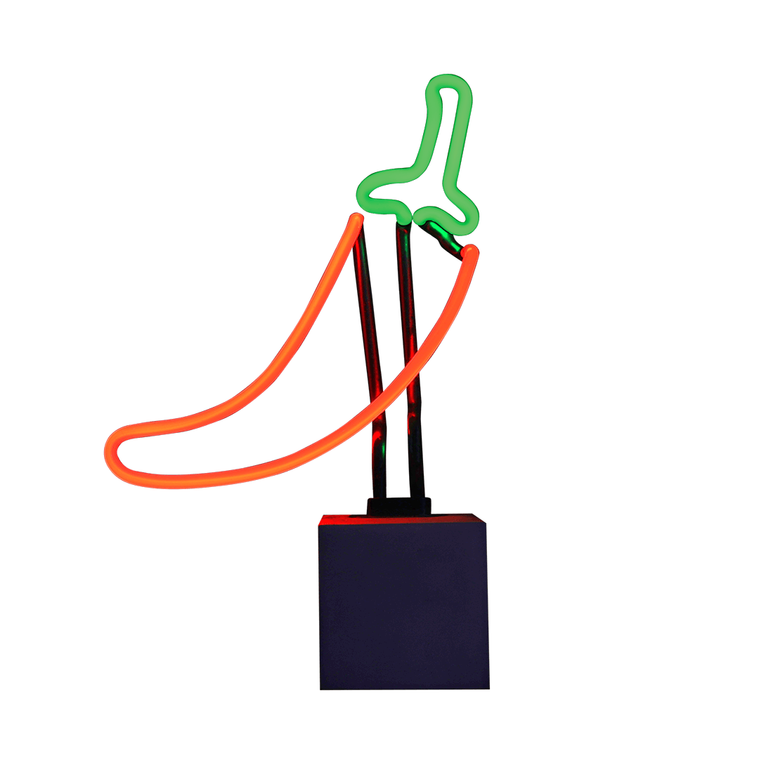 "Chili" Glas Stand-Neon - TOM NEON
