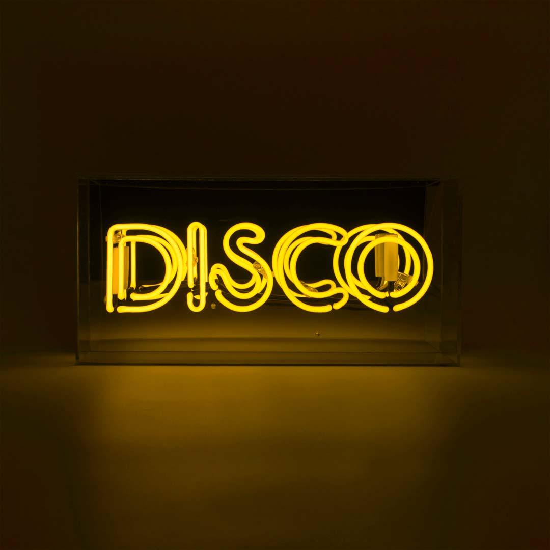 "Disco" Glas Neon Box - TOM NEON