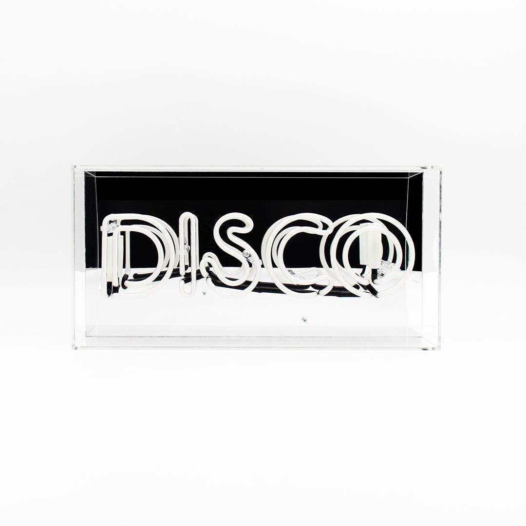 "Disco" Glas Neon Box - TOM NEON