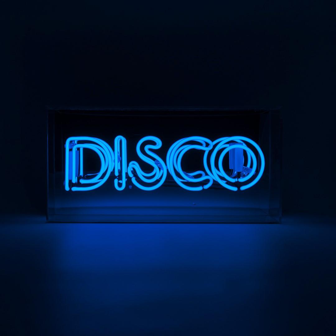 "Disco" Glas Neon Box - TOM NEON