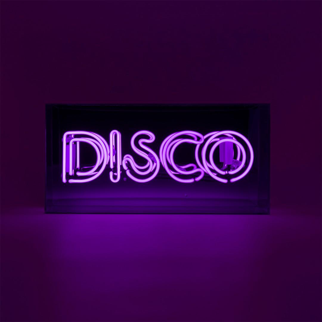 "Disco" Glas Neon Box - TOM NEON