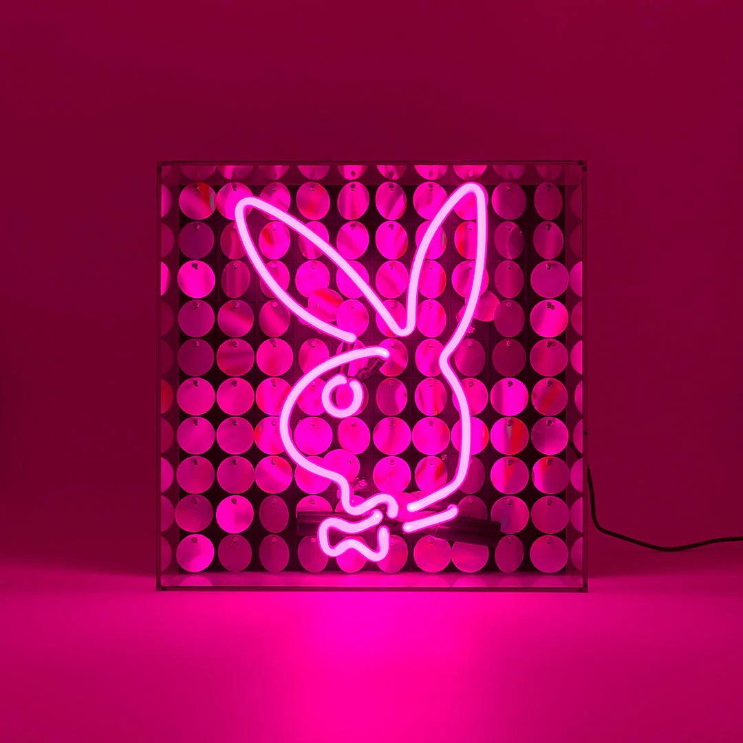 "Playboy Disco Bunny" Glas Neon Playboy Edition - TOM NEON