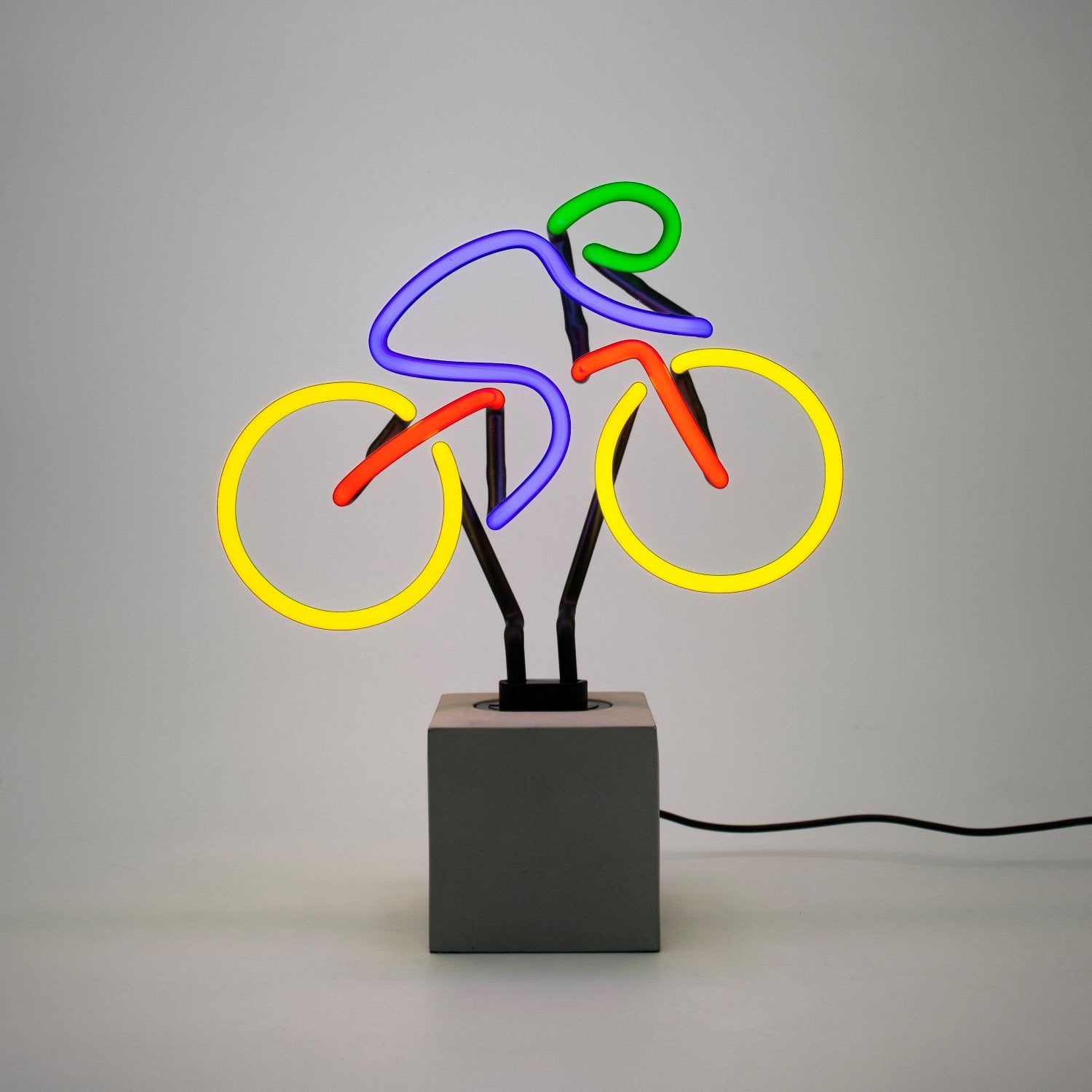 "Fahrrad" Glas Stand-Neon