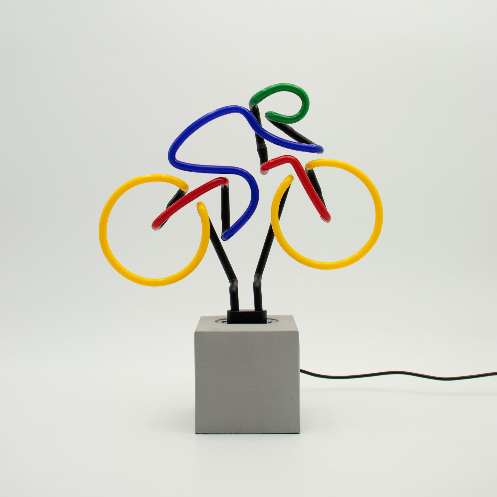 "Fahrrad" Glas Stand-Neon