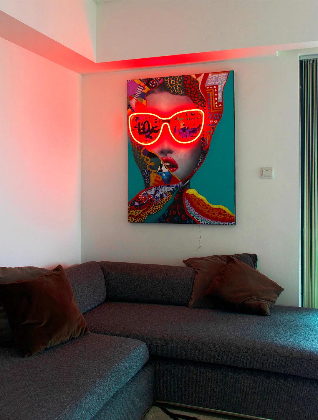 "Fashion Woman" LED Neon Wall Art - TOM NEON