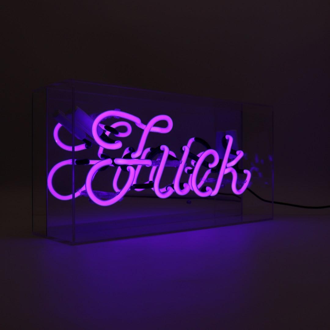 "F*ck" Glas Neon Box - TOM NEON
