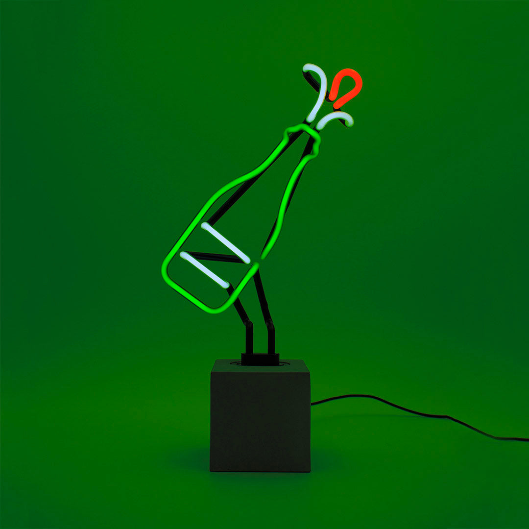 "Flasche" Glas Stand-Neon