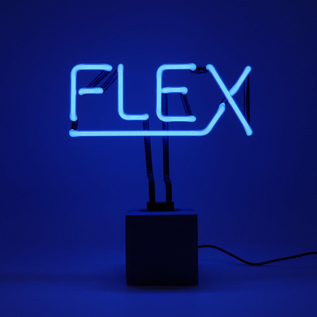 "Flex" Glas Stand-Neon - TOM NEON