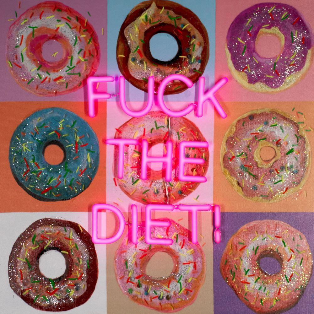 "F the Diet" LED Neon Wall Art - TOM NEON