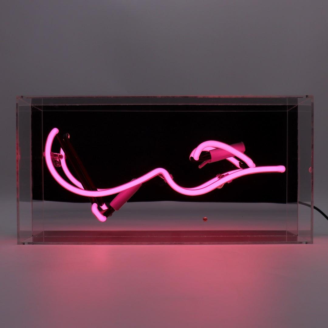 "HUB (Arabic Love)" Glas Neon Box - TOM NEON