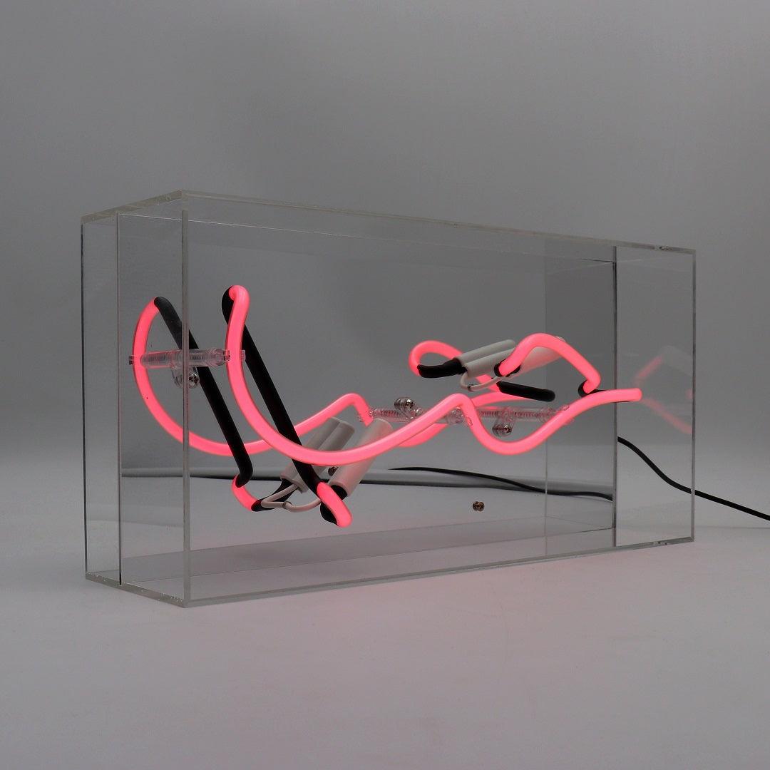 "HUB (Arabic Love)" Glas Neon Box - TOM NEON