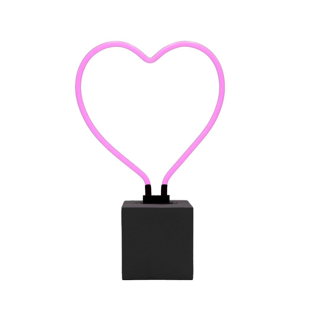 "Herz" Glas Stand-Neon - TOM NEON