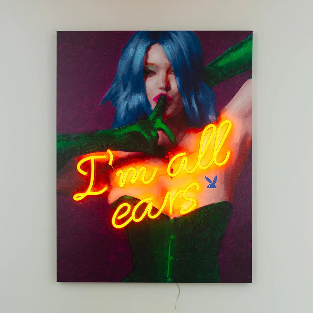 "I'm all ears" LED Neon Playboy Edition - TOM NEON