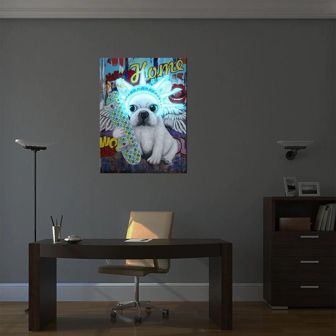 "Liberty Dog" LED Neon Wall Art - TOM NEON