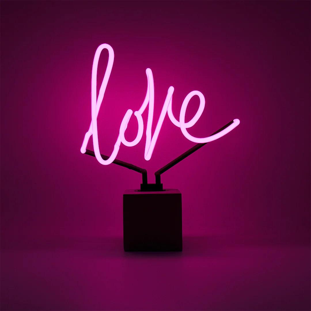 "Love" Glas Stand-Neon - TOM NEON