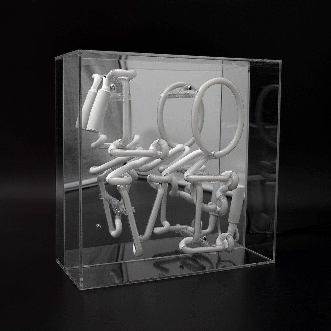 "Love" Glas Neon Box - TOM NEON