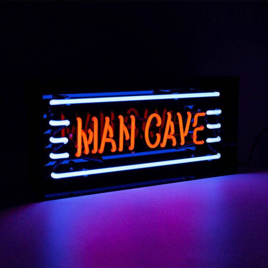 "Man Cave" Glas Neon Box - TOM NEON