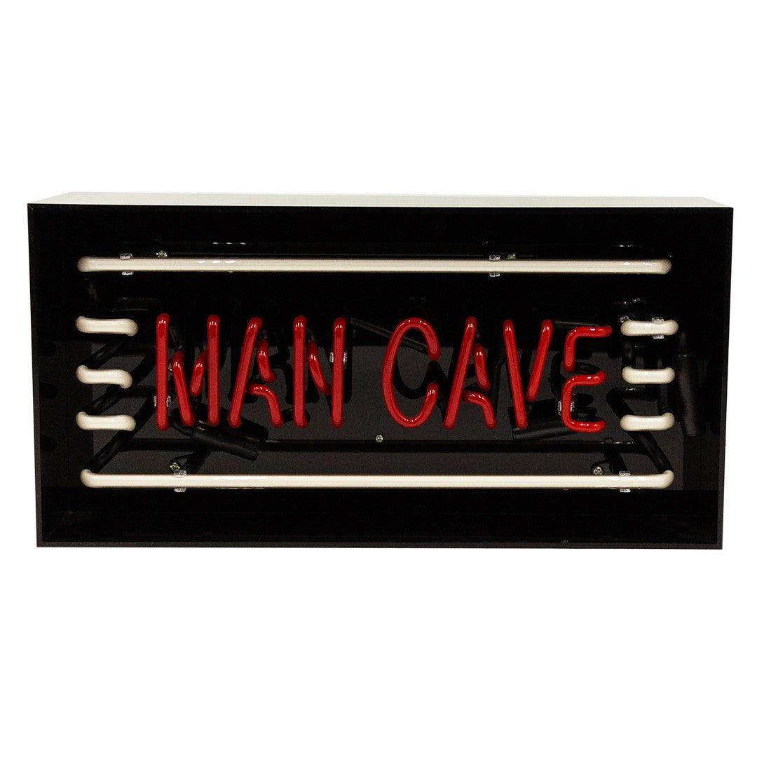 "Man Cave" Glas Neon Box - TOM NEON