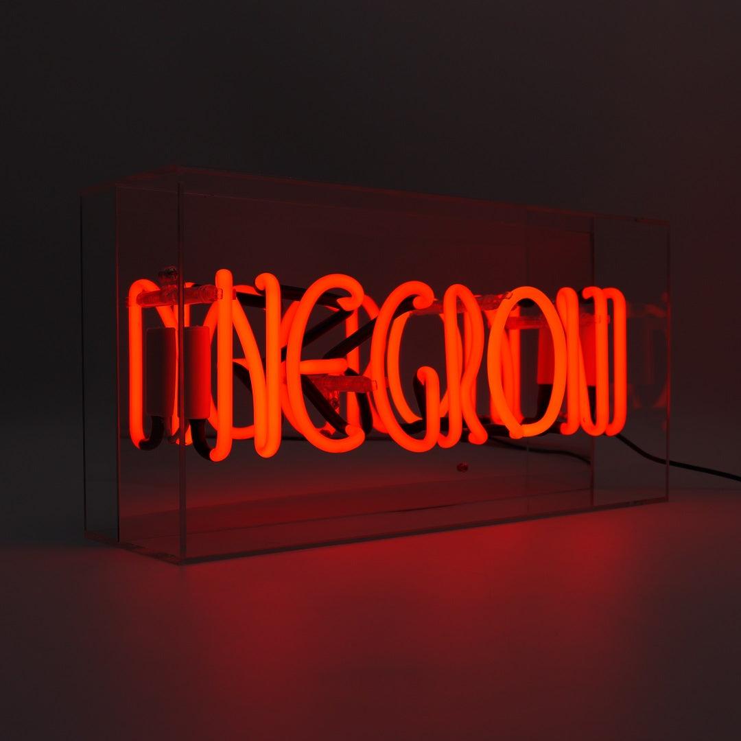 "Negroni" Glas Neon Box - TOM NEON
