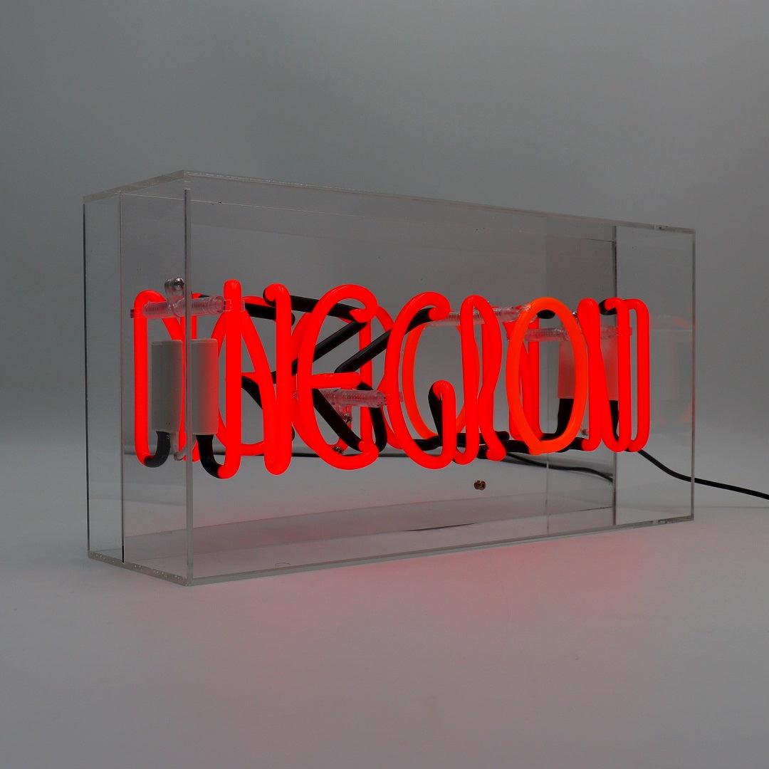 "Negroni" Glas Neon Box - TOM NEON