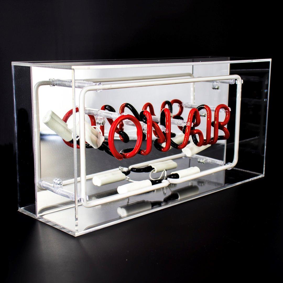 "On Air" Glas Neon Box - TOM NEON