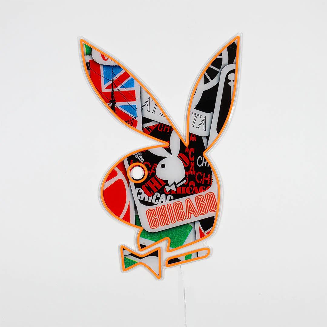 "Playboy Bunny Collage" LED Neon Playboy Edition - TOM NEON