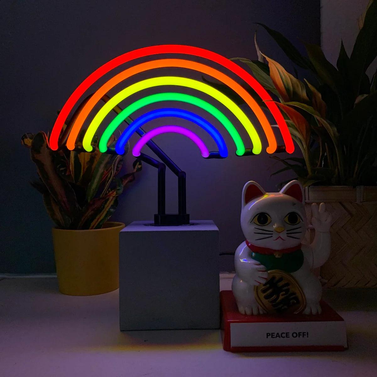 "Rainbow" Glas Stand-Neon - TOM NEON