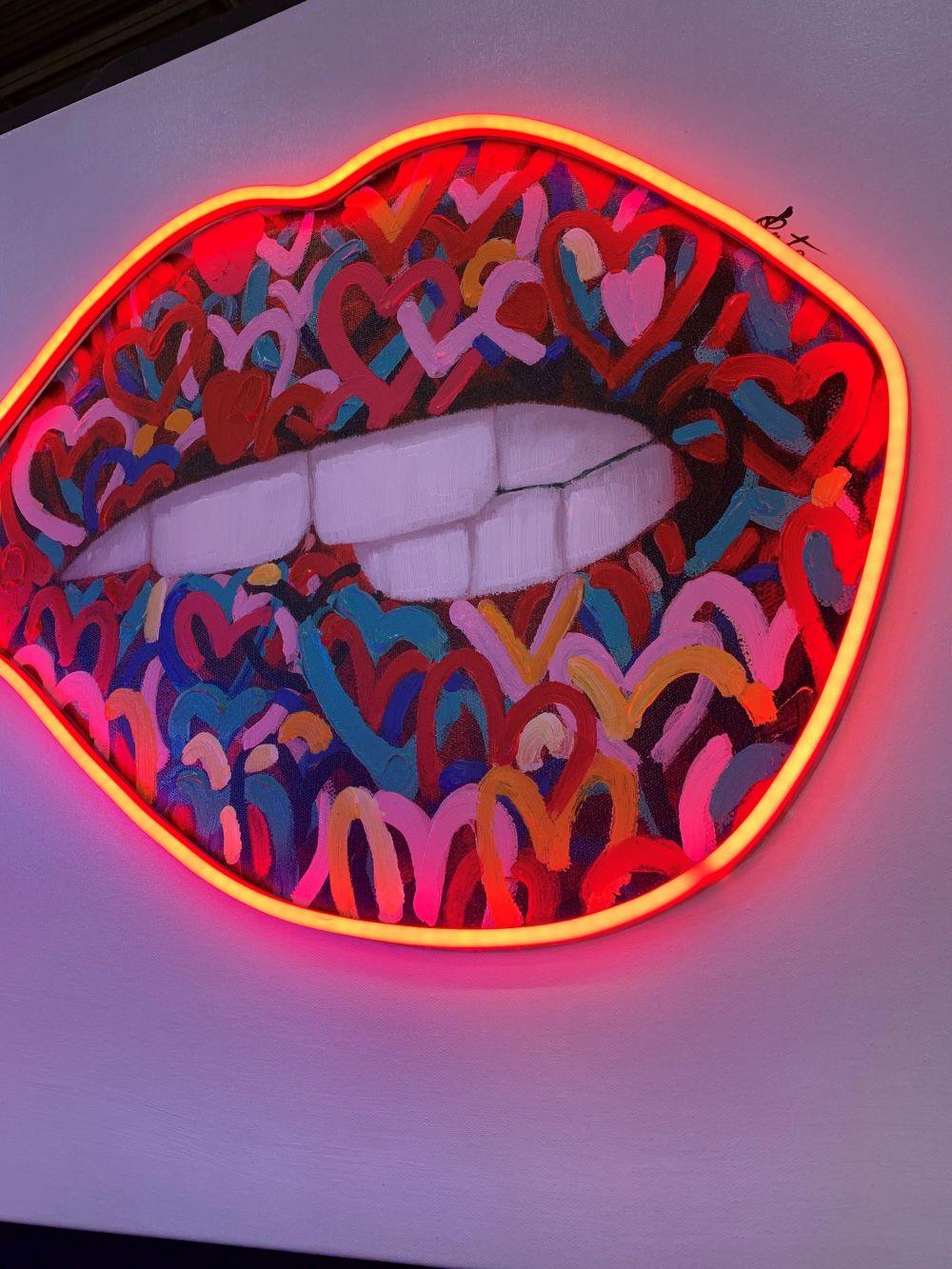"Seductive Mouth" LED Neon Wall Art - TOM NEON