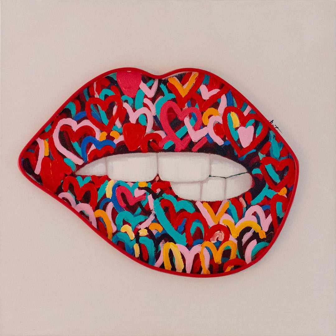 "Seductive Mouth" LED Neon Wall Art