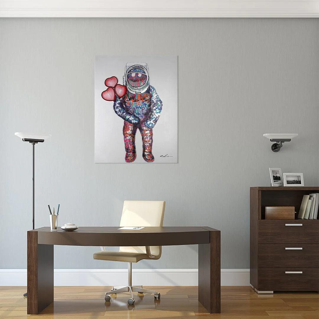 "Spaceman in Love" LED Neon Wall Art - TOM NEON