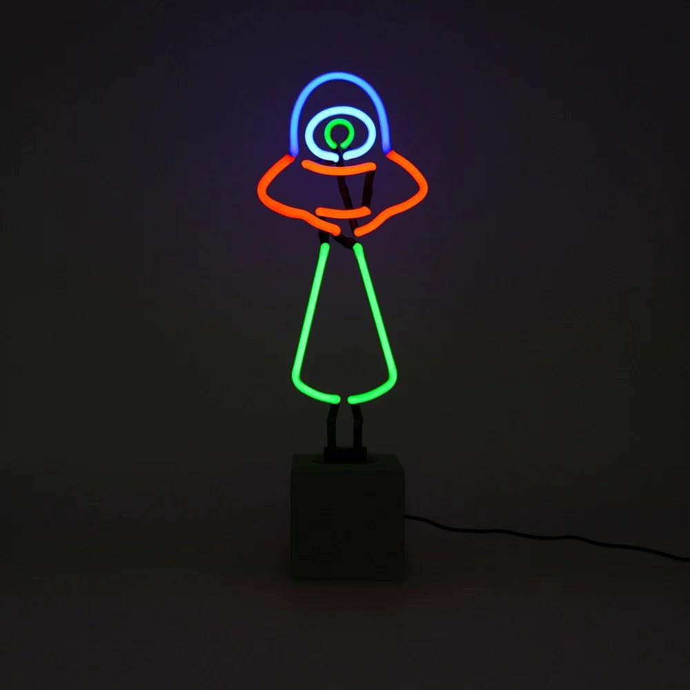 "UFO" Glas Stand-Neon - TOM NEON