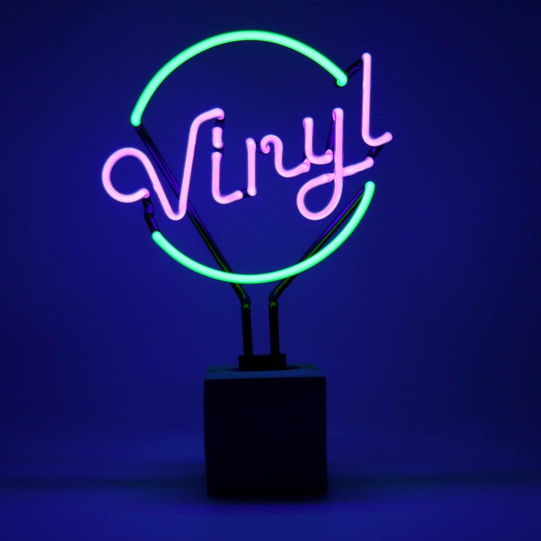 "Vinyl" Glas Stand-Neon - TOM NEON