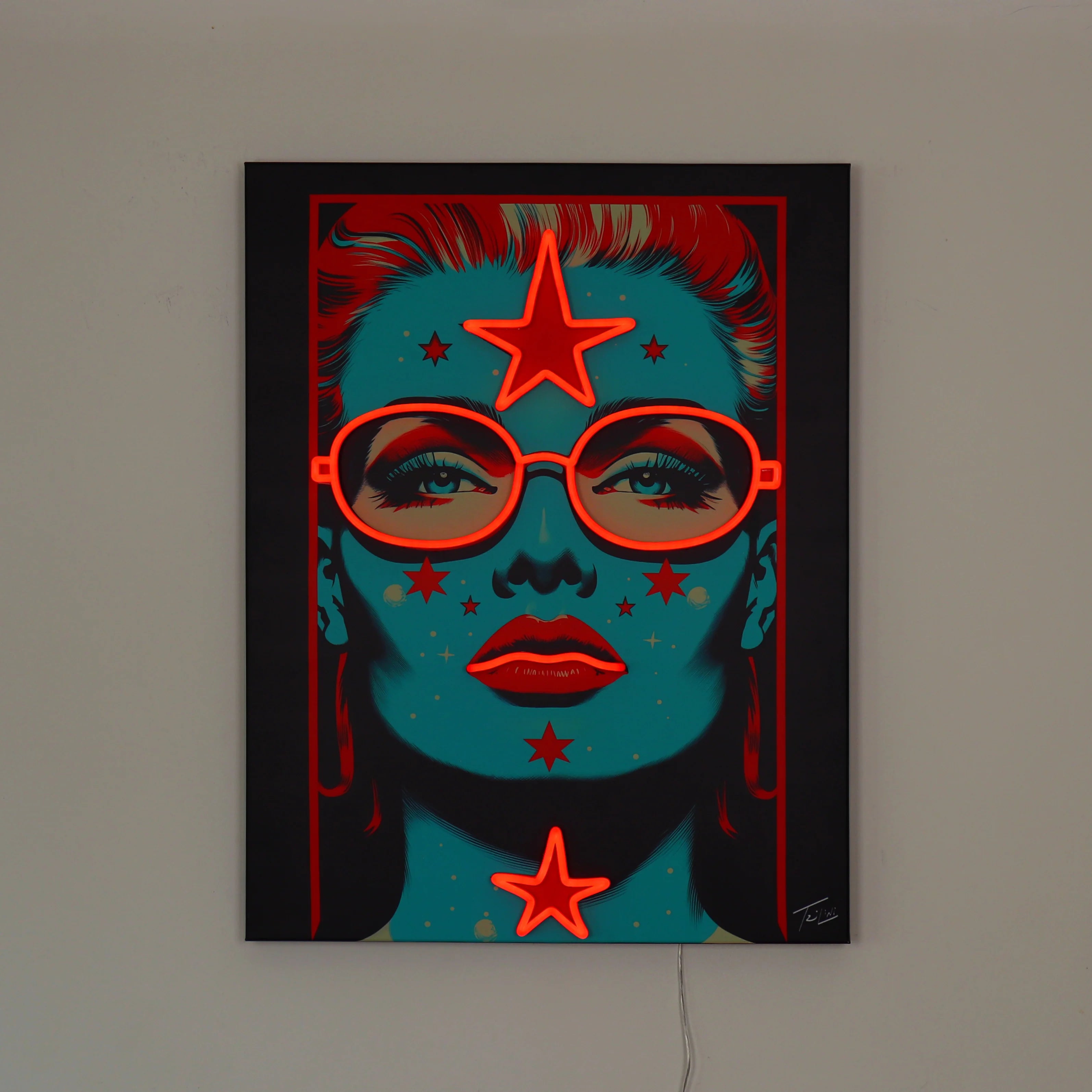 "Tarot Karte" LED Neon Wandkunst